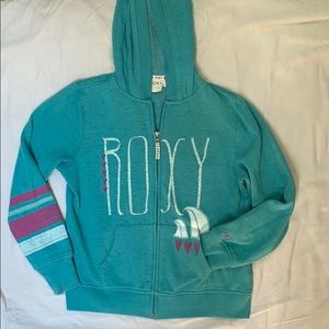 Roxy Hoodie, Dark teal/purplish, girls 10/12